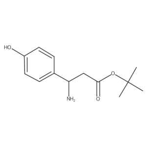 Tert-butyl 3-amino-3-(4-hydroxyphenyl)propanoate Structure