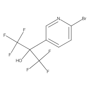 2-(6-Bromopyridin-3-yl)-1,1,1,3,3,3-hexafluoropropan-2-ol Structure