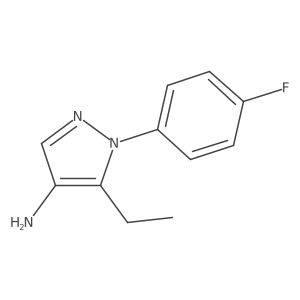 5-Ethyl-1-(4-fluorophenyl)pyrazol-4-amine Structure