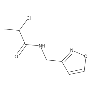 2-chloro-N-(1,2-oxazol-3-ylmethyl)propanamide Structure