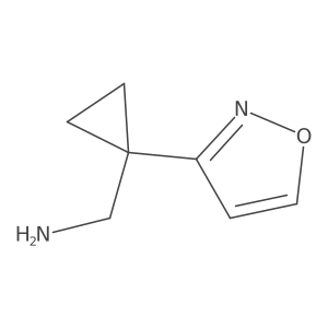 [1-(1,2-Oxazol-3-yl)cyclopropyl]methanamine结构式