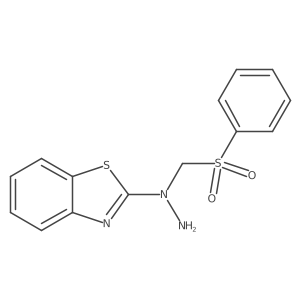 1-(Benzo[d]thiazol-2-yl)-1-((phenylsulfonyl)methyl)hydrazine结构式