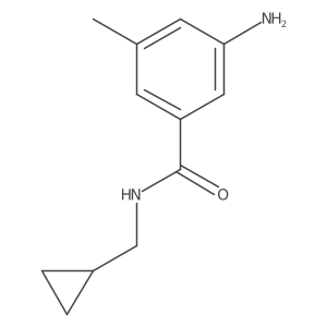 3-amino-N-(cyclopropylmethyl)-5-methylbenzamide Structure