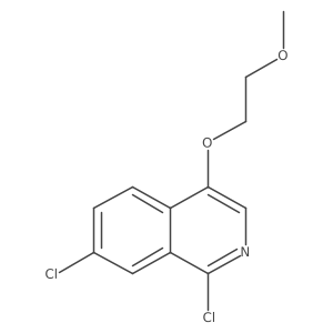 1,7-Dichloro-4-(2-methoxyethoxy)isoquinoline结构式