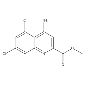 Methyl 4-amino-5,7-dichloroquinoline-2-carboxylate Structure
