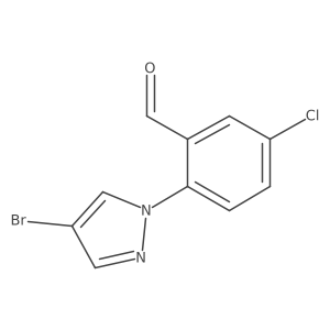 2-(4-Bromo-1H-pyrazol-1-yl)-5-chlorobenzaldehyde Structure