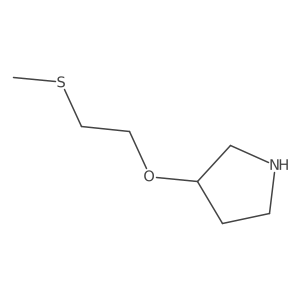 3-[2-(Methylsulfanyl)ethoxy]pyrrolidine Structure