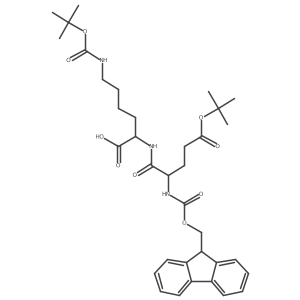 Fmoc-Glu(OtBu)-Lys(Boc)-OH Structure