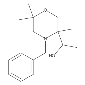 1-(4-Benzyl-3,6,6-trimethylmorpholin-3-yl)ethanol Structure