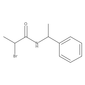 2-bromo-N-[(1S)-1-phenylethyl]propanamide Structure