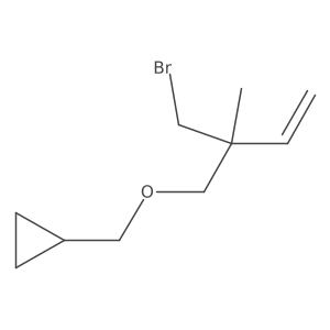 ({[2-(Bromomethyl)-2-methylbut-3-en-1-yl]oxy}methyl)cyclopropane结构式