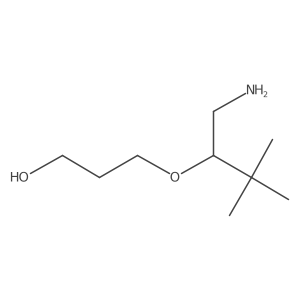 3-[(1-Amino-3,3-dimethylbutan-2-yl)oxy]propan-1-ol Structure