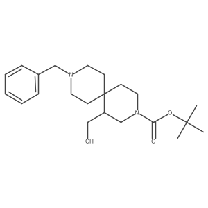 tert-Butyl 9-benzyl-1-(hydroxymethyl)-3,9-diazaspiro[5.5]undecane-3-carboxylate Structure