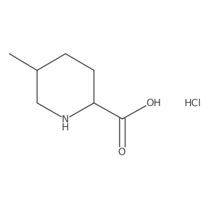 (2S,5R)-5-Methylpiperidine-2-carboxylic acid;hydrochloride结构式