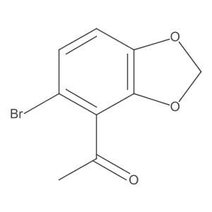 1-(5-Bromobenzo[d][1,3]dioxol-4-yl)ethanone Structure