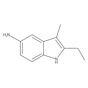 2-ethyl-3-methyl-1H-indol-5-amine结构式