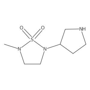 2-Methyl-5-(pyrrolidin-3-yl)-1,2,5-thiadiazolidine 1,1-dioxide Structure