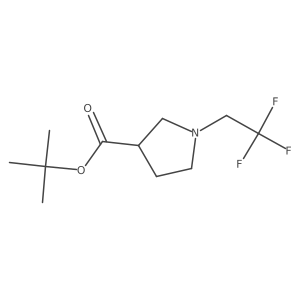 Tert-butyl 1-(2,2,2-trifluoroethyl)pyrrolidine-3-carboxylate结构式