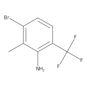 3-Bromo-2-methyl-6-(trifluoromethyl)aniline Structure