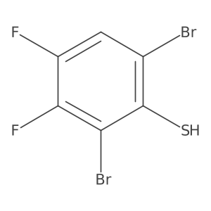 2,6-Dibromo-3,4-difluorothiophenol Structure