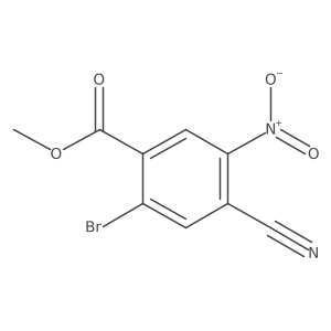 Methyl 2-bromo-4-cyano-5-nitrobenzoate Structure