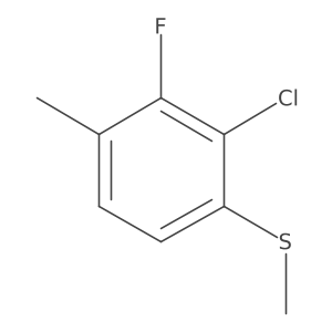 (2-Chloro-3-fluoro-4-methylphenyl)(methyl)sulfane Structure