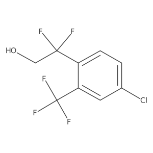 2-[4-Chloro-2-(trifluoromethyl)phenyl]-2,2-difluoroethan-1-ol Structure