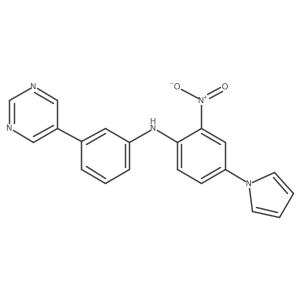 n-(3-(5-Pyrimidyl)phenyl)-2-nitro-4-(1-pyrrolyl)aniline Structure