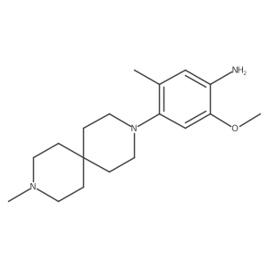 2-Methoxy-5-methyl-4-(9-methyl-3,9-diazaspiro[5.5]undec-3-yl)benzenamine Structure