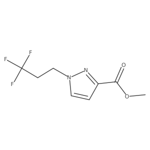 Methyl 1-(3,3,3-trifluoropropyl)pyrazole-3-carboxylate结构式