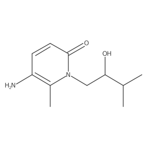 5-Amino-1-(2-hydroxy-3-methylbutyl)-6-methyl-1,2-dihydropyridin-2-one Structure