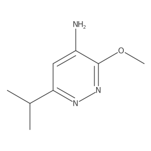 3-Methoxy-6-(1-methylethyl)-4-pyridazinamine Structure