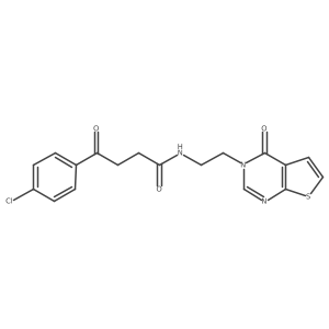 4-(4-chlorophenyl)-4-oxo-N-(2-(4-oxothieno[2,3-d]pyrimidin-3(4H)-yl)ethyl)butanamide Structure