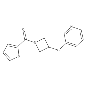 (3-(Pyridin-3-yloxy)azetidin-1-yl)(thiophen-2-yl)methanone Structure