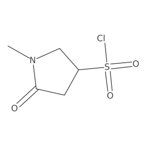 1-Methyl-5-oxopyrrolidine-3-sulfonyl chloride结构式