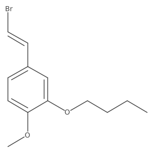 4-(2-Bromoethenyl)-2-butoxy-1-methoxybenzene结构式