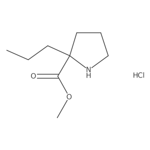 Methyl 2-propylprolinate hydrochloride结构式