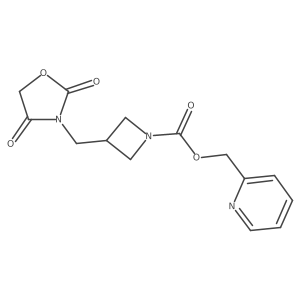 Pyridin-2-ylmethyl 3-((2,4-dioxooxazolidin-3-yl)methyl)azetidine-1-carboxylate Structure