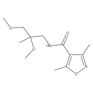 N-(2,3-dimethoxy-2-methylpropyl)-3,5-dimethyl-1,2-oxazole-4-carboxamide Structure