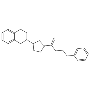1-(3-(3,4-dihydroisoquinolin-2(1H)-yl)pyrrolidin-1-yl)-4-phenylbutan-1-one结构式