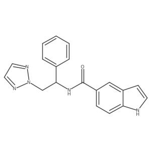 N-(1-phenyl-2-(2H-1,2,3-triazol-2-yl)ethyl)-1H-indole-5-carboxamide Structure