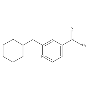 2-(Cyclohexylmethyl)-4-pyridinecarbothioamide Structure