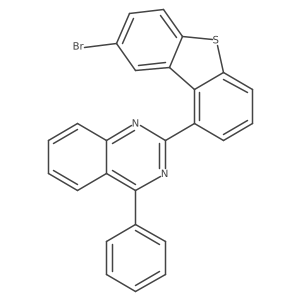 2-(8-Bromo-1-dibenzothienyl)-4-phenylquinazoline结构式