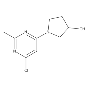 (R)-1-(6-chloro-2-methylpyrimidin-4-yl)pyrrolidin-3-ol结构式