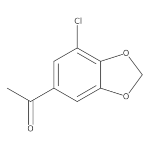 1-(7-Chloro-1,3-dioxaindan-5-yl)ethan-1-one结构式