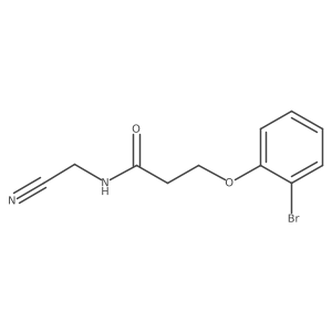 3-(2-bromophenoxy)-N-(cyanomethyl)propanamide Structure