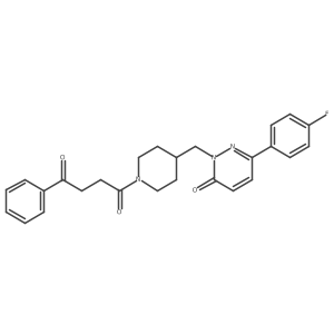 1-(4-{[3-(4-Fluorophenyl)-6-oxo-1,6-dihydropyridazin-1-yl]methyl}piperidin-1-yl)-4-phenylbutane-1,4-dione结构式
