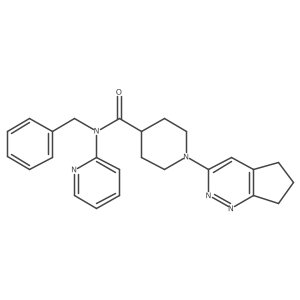 N-benzyl-1-{5H,6H,7H-cyclopenta[c]pyridazin-3-yl}-N-(pyridin-2-yl)piperidine-4-carboxamide结构式