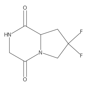7,7-Difluoro-octahydropyrrolo[1,2-a]piperazine-1,4-dione Structure