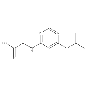 2-{[6-(2-Methylpropyl)pyrimidin-4-yl]amino}acetic acid结构式